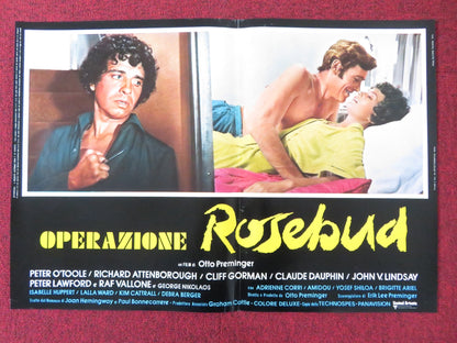 ROSEBUD - B ITALIAN FOTOBUSTA POSTER PETER O'TOOLE RICHARD ATTENBOROUGH 1975 Rendezvous Cinema Movie posters