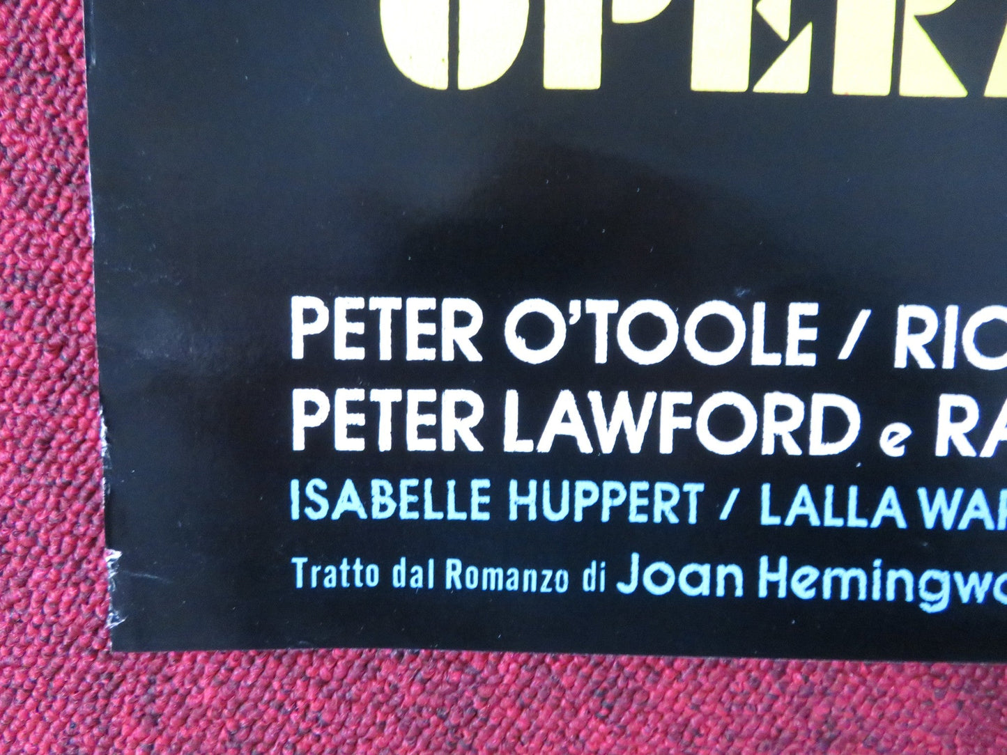 ROSEBUD - G ITALIAN FOTOBUSTA POSTER PETER O'TOOLE RICHARD ATTENBOROUGH 1975 Rendezvous Cinema Movie posters