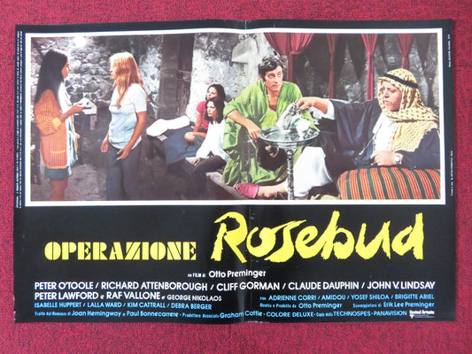 ROSEBUD - G ITALIAN FOTOBUSTA POSTER PETER O'TOOLE RICHARD ATTENBOROUGH 1975 Rendezvous Cinema Movie posters