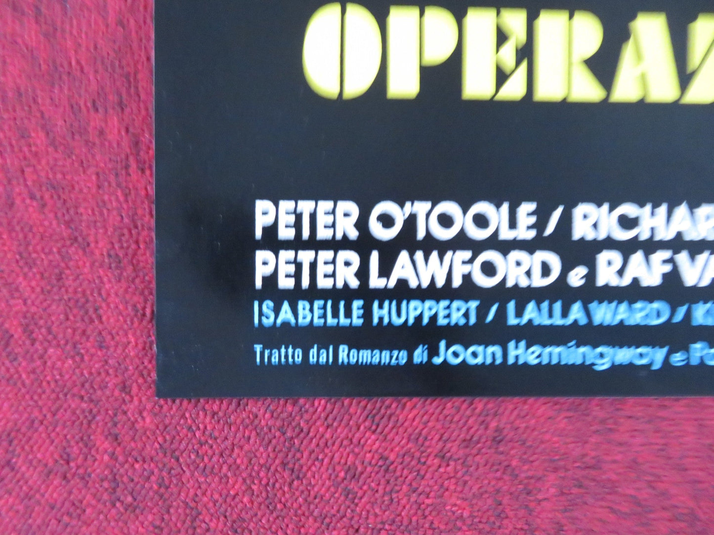 ROSEBUD - H ITALIAN FOTOBUSTA POSTER PETER O'TOOLE RICHARD ATTENBOROUGH 1975 Rendezvous Cinema Movie posters