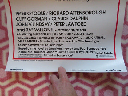 ROSEBUD US INSERT (14"x 36") POSTER PETER O'TOOLE RICHARD ATTENBOROUGH 1975 Movie posters