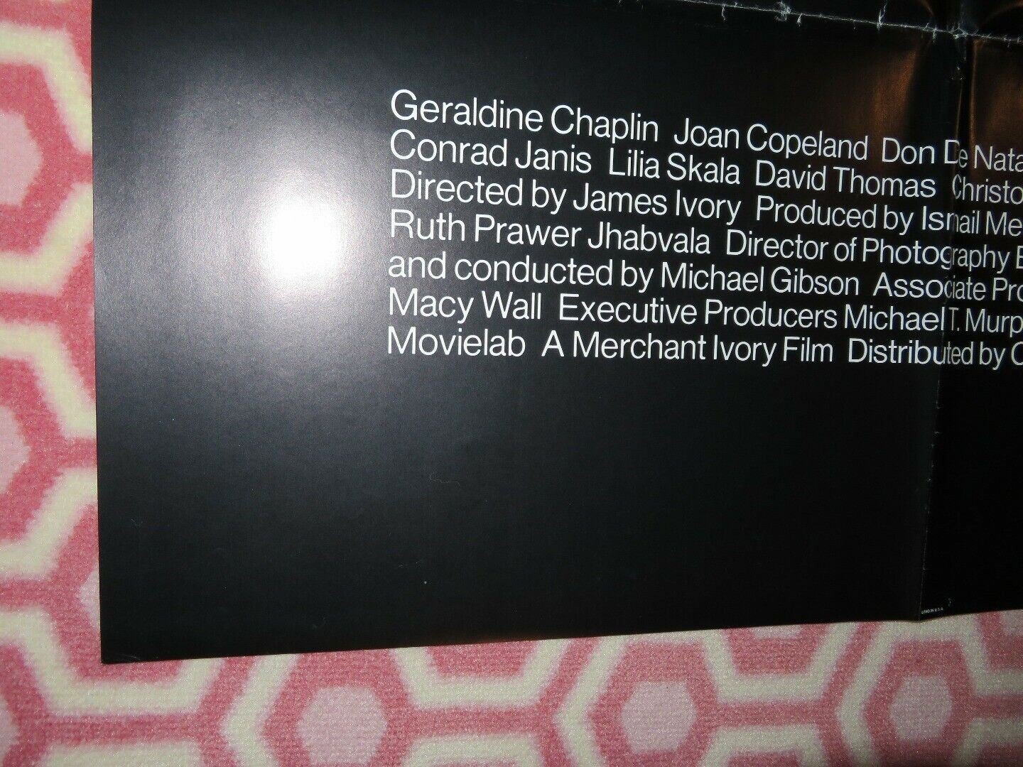 ROSELAND US ONE SHEET POSTER CHISTOPHER WALKEN GERALDINE CHAPLIN '77 Movie posters