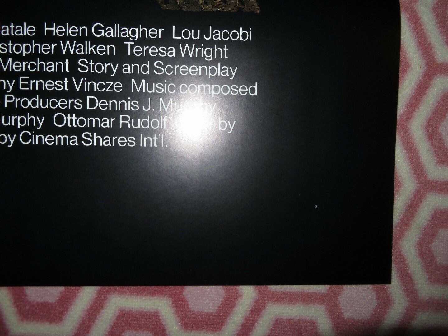 ROSELAND US ONE SHEET POSTER CHISTOPHER WALKEN GERALDINE CHAPLIN '77 Movie posters