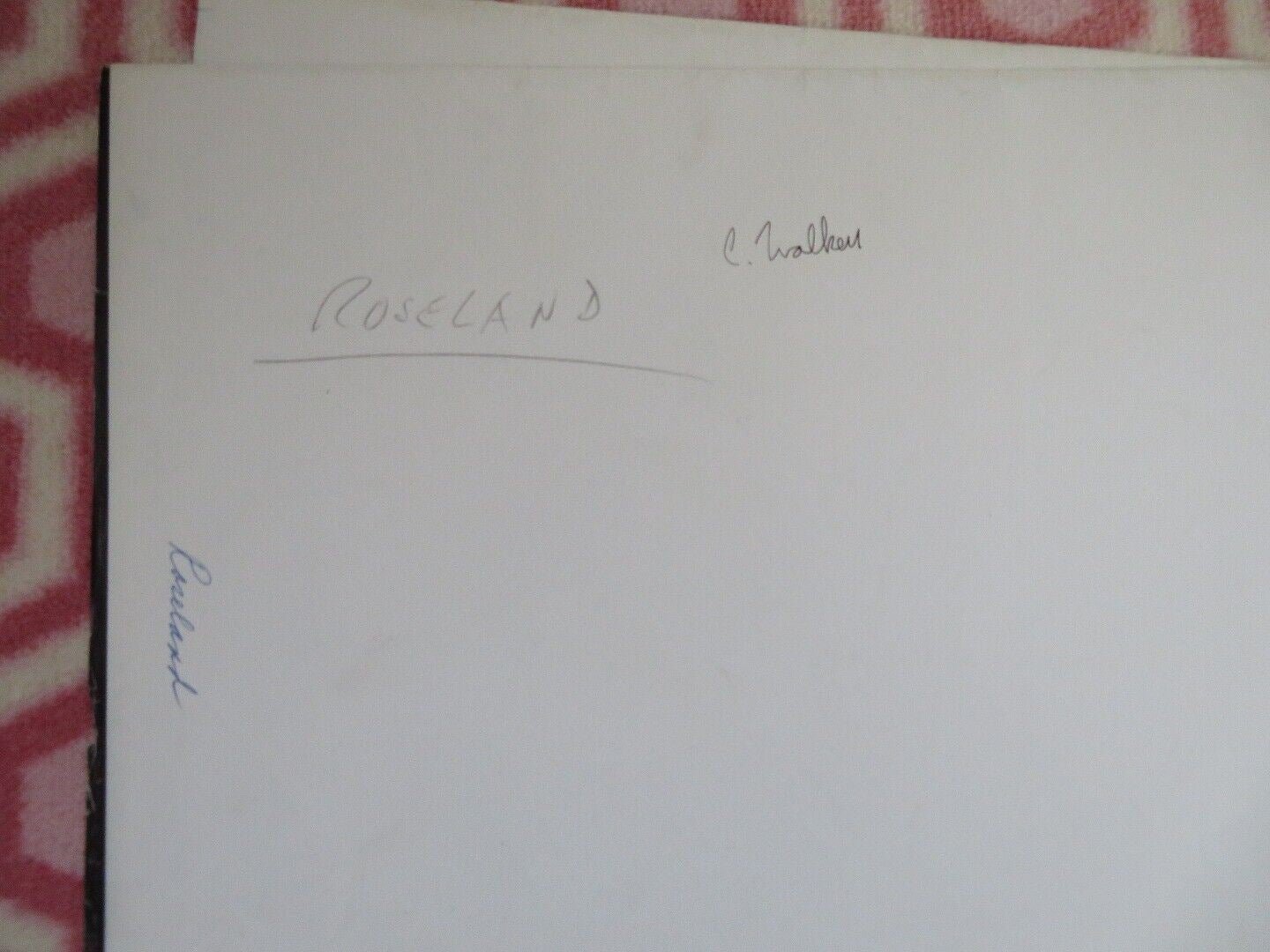 ROSELAND US ONE SHEET POSTER GERALDINE CHAPLIN 1977 Movie posters