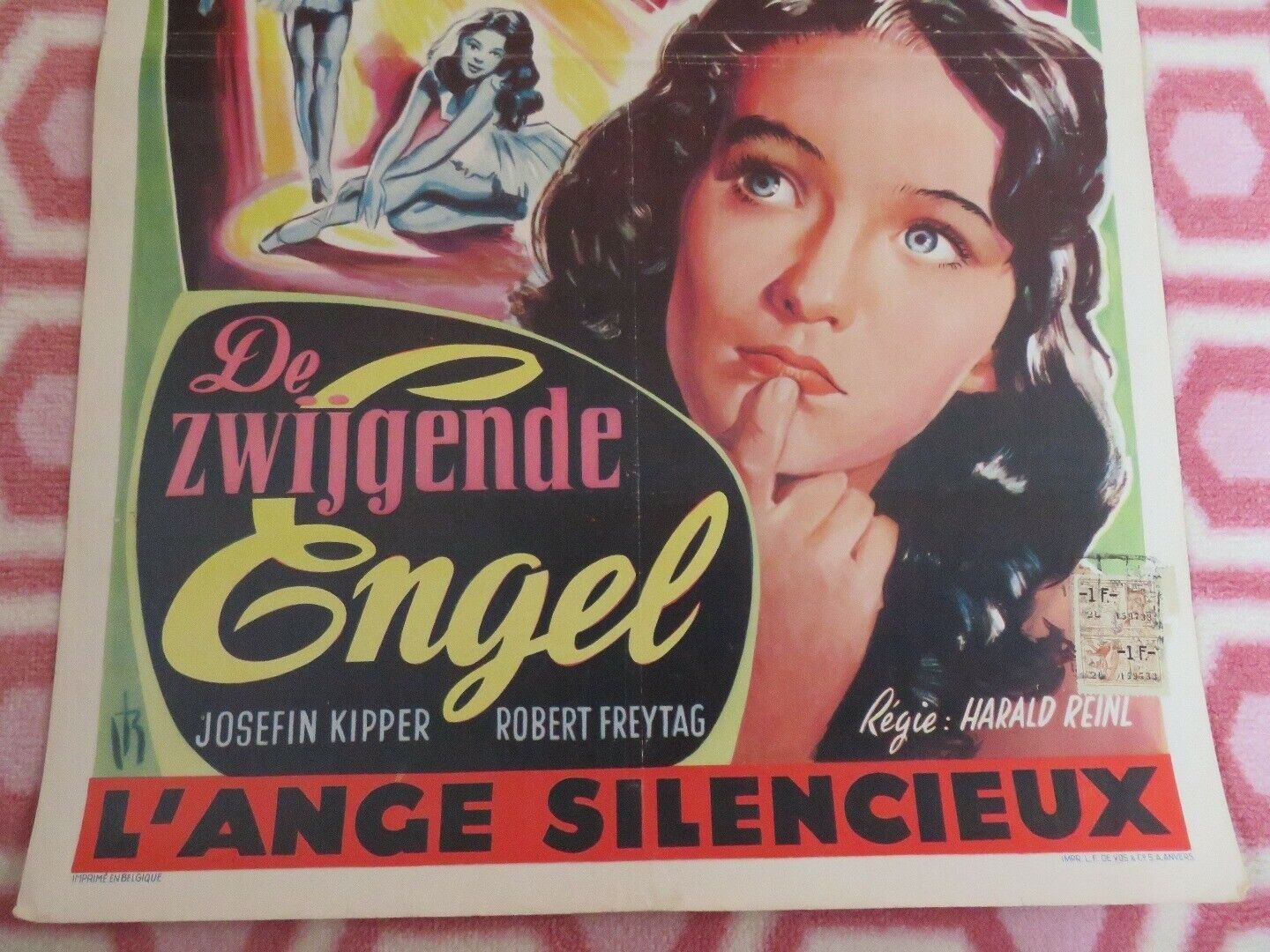 ROSEN RESLI / DE ZWIJGENDE ENGEL BELGIUM (20"x 14") POSTER CHRISTINE KAUFMANN Movie posters
