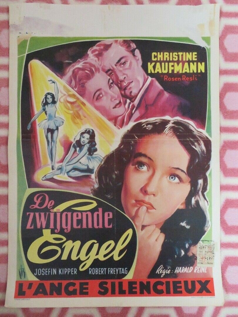 ROSEN RESLI / DE ZWIJGENDE ENGEL BELGIUM (20"x 14") POSTER CHRISTINE KAUFMANN Movie posters