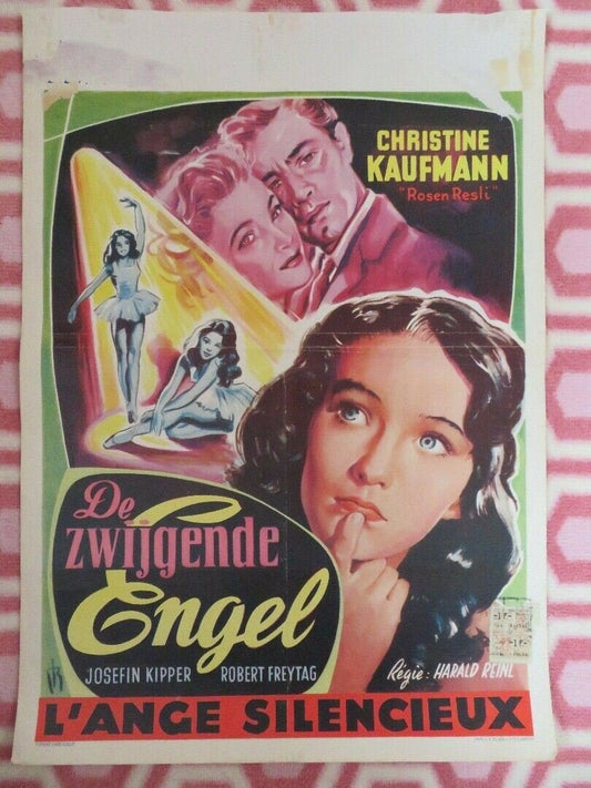 ROSEN RESLI / DE ZWIJGENDE ENGEL BELGIUM (20"x 14") POSTER CHRISTINE KAUFMANN Movie posters