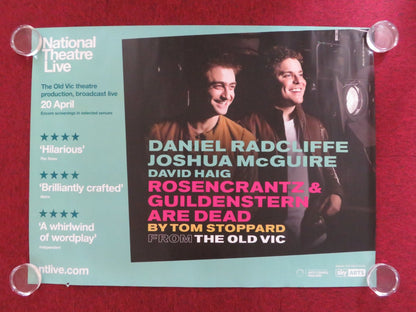 ROSENCRANTZ & THE GUILDENSTERN ARE DEAD UK QUAD ROLLED POSTER D. RADCLIFFE 2017 Rendezvous Cinema Movie posters