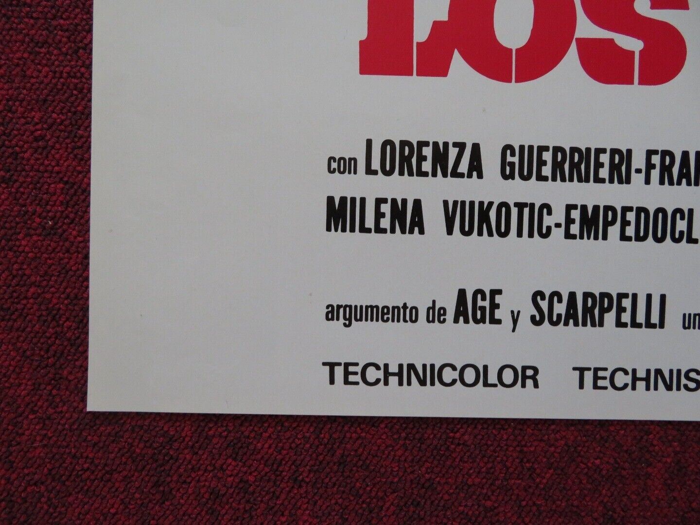 ROSOLINO PATERNO, SOLDATO SPANISH ROLLED POSTER NIINO MANFREDI JASON ROBARDS Movie posters