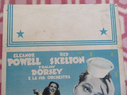 ROTTA SUI CARAIBI/ Ship Ahoy ITALIAN LOCANDINA (27" x 13") POSTER ELEANOR POWELL - Rendezvous Cinema