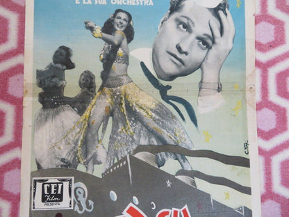 ROTTA SUI CARAIBI/ Ship Ahoy ITALIAN LOCANDINA (27" x 13") POSTER ELEANOR POWELL - Rendezvous Cinema
