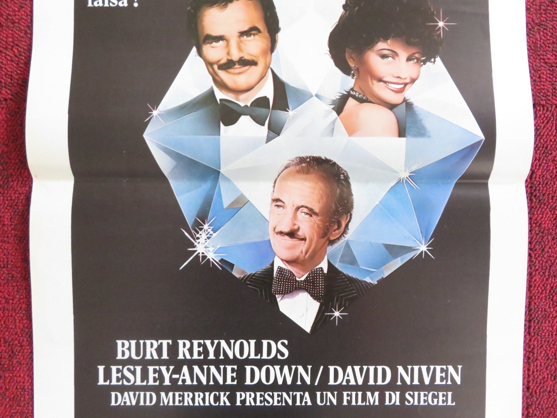 ROUGH CUT ITALIAN LOCANDINA POSTER BURT REYNOLDS DAVID NIVEN 1980 Rendezvous Cinema Movie posters