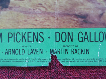 ROUGH NIGHT IN JERICHO - A ITALIAN FOTOBUSTA POSTER GEORGE PEPPARD D MARTIN 1967 Rendezvous Cinema Movie posters