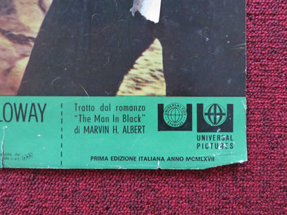 ROUGH NIGHT IN JERICHO - A ITALIAN FOTOBUSTA POSTER GEORGE PEPPARD D MARTIN 1967 Rendezvous Cinema Movie posters