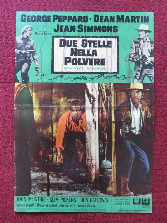 ROUGH NIGHT IN JERICHO - B ITALIAN FOTOBUSTA POSTER GEORGE PEPPARD D MARTIN 1967 Rendezvous Cinema Movie posters