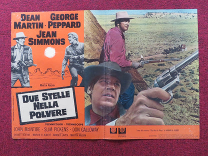 ROUGH NIGHT IN JERICHO - E ITALIAN FOTOBUSTA POSTER GEORGE PEPPARD D MARTIN 1967 Rendezvous Cinema Movie posters