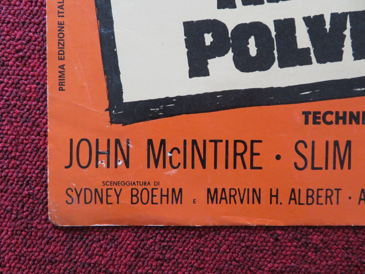 ROUGH NIGHT IN JERICHO - E ITALIAN FOTOBUSTA POSTER GEORGE PEPPARD D MARTIN 1967 Rendezvous Cinema Movie posters