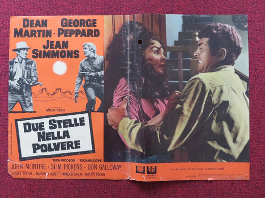 ROUGH NIGHT IN JERICHO - G ITALIAN FOTOBUSTA POSTER GEORGE PEPPARD D MARTIN 1967 Rendezvous Cinema Movie posters