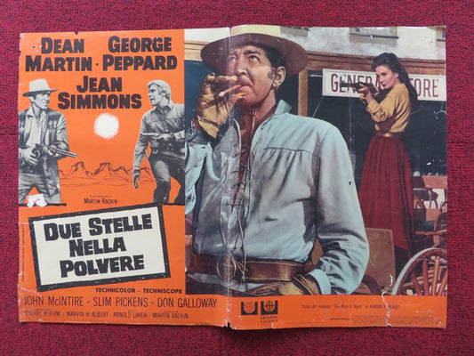 ROUGH NIGHT IN JERICHO - H ITALIAN FOTOBUSTA POSTER GEORGE PEPPARD D MARTIN 1967 Rendezvous Cinema Movie posters