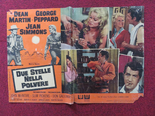 ROUGH NIGHT IN JERICHO - I ITALIAN FOTOBUSTA POSTER GEORGE PEPPARD D MARTIN 1967 Rendezvous Cinema Movie posters