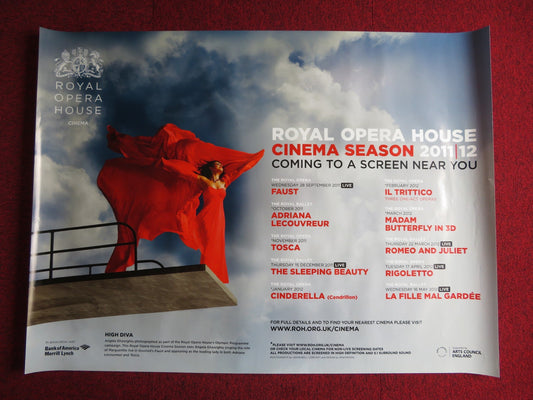 ROYAL OPERA HOUSE CINEMA SEASON 2011 2012 UK QUAD (30"x 40") ROLLED POSTER Rendezvous Cinema Movie posters