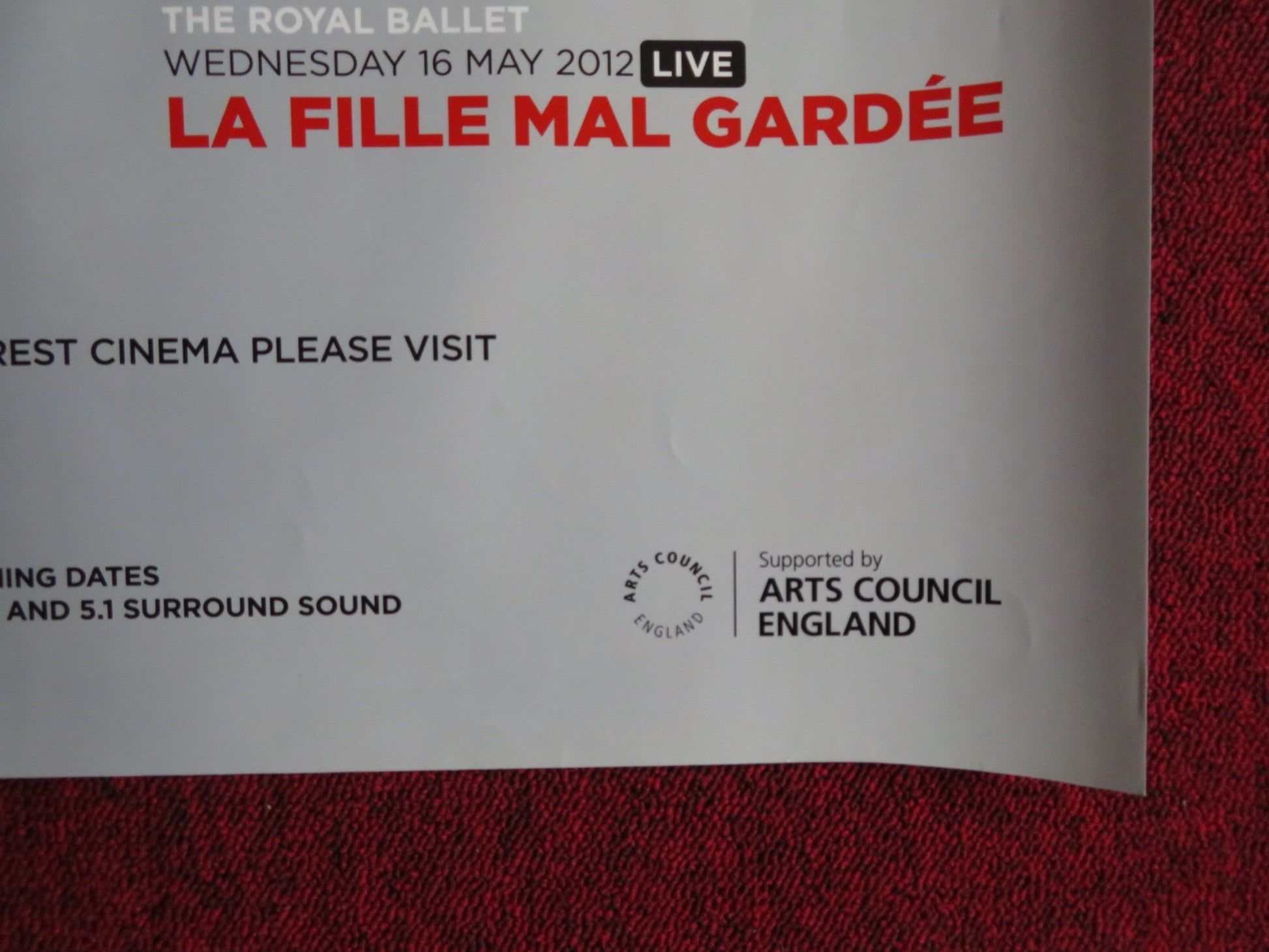 ROYAL OPERA HOUSE CINEMA SEASON 2011 2012 UK QUAD (30"x 40") ROLLED POSTER Rendezvous Cinema Movie posters