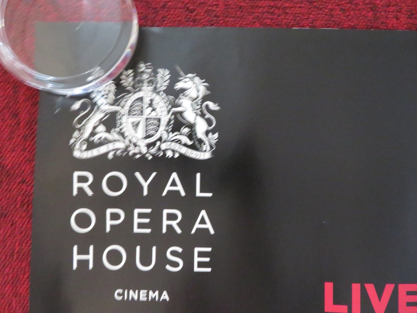 ROYAL OPERA HOUSE LIVE CINEMA SEASON 2012/13 UK QUAD ROLLED POSTER 2012 Rendezvous Cinema Movie posters