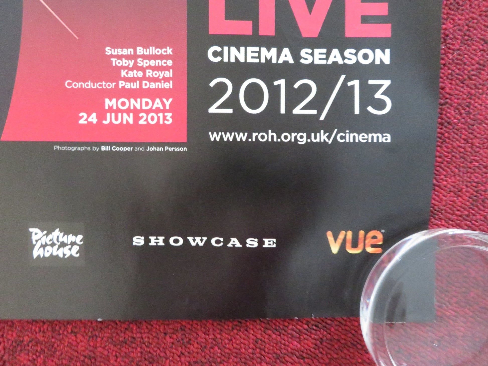 ROYAL OPERA HOUSE LIVE CINEMA SEASON 2012/13 UK QUAD ROLLED POSTER 2012 Rendezvous Cinema Movie posters