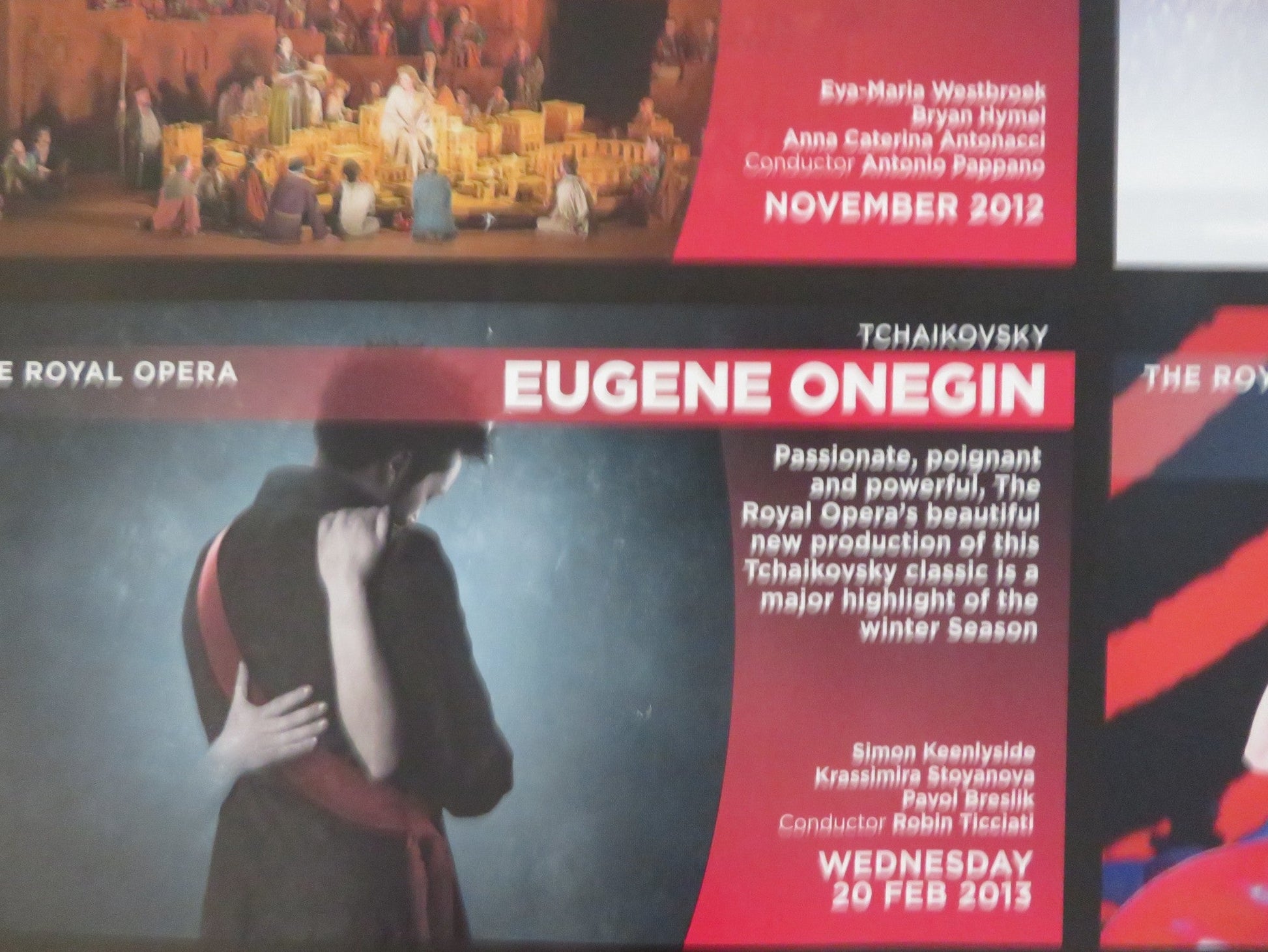 ROYAL OPERA HOUSE LIVE CINEMA SEASON 2012/13 UK QUAD ROLLED POSTER 2012 Rendezvous Cinema Movie posters