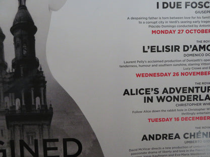 ROYAL OPERA HOUSE LIVE CINEMA SEASON 2014/2015 UK QUAD (30"x 40") ROLLED POSTER Rendezvous Cinema Movie posters