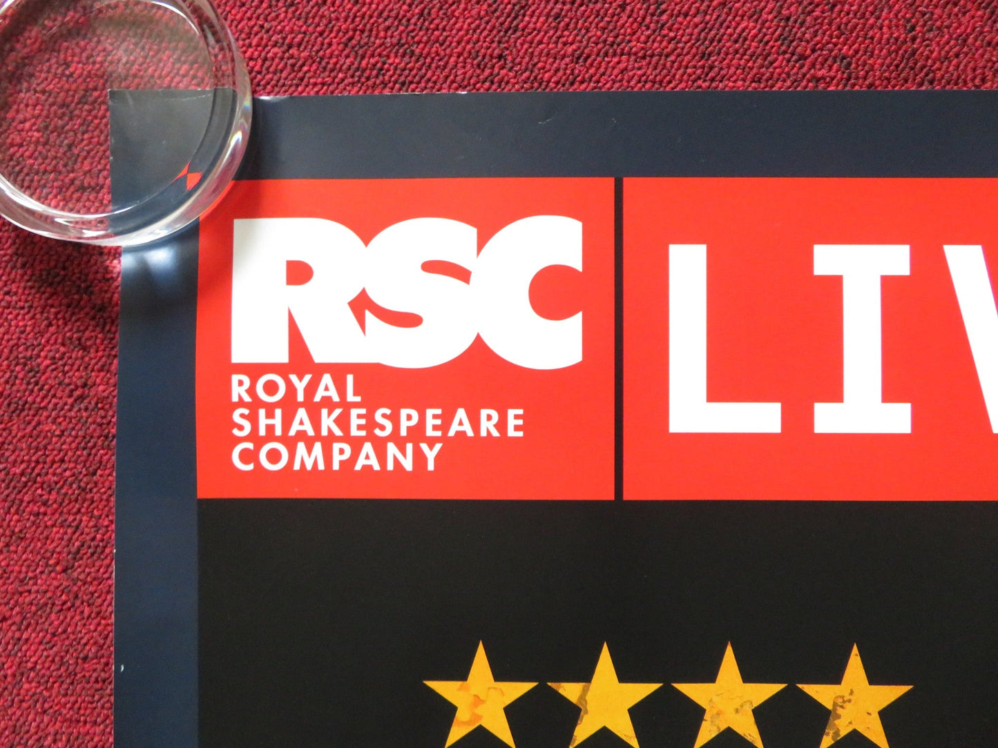 ROYAL SHAKESPEARE COMPANY: CYMBELINE UK QUAD (30"x 40") ROLLED POSTER 2016 Rendezvous Cinema Movie posters