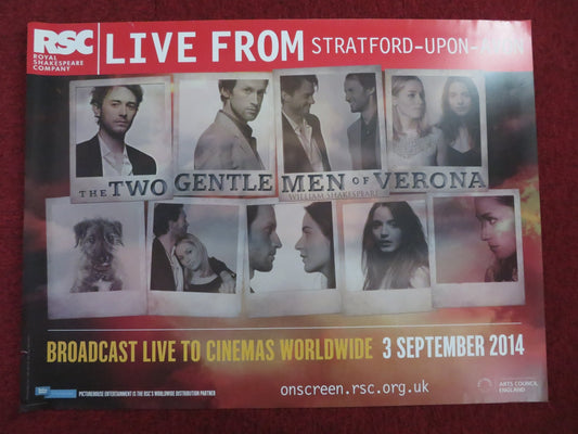 RSC: THE TWO GENTLEMEN OF VERONA UK QUAD (30"x 40") ROLLED POSTER M.RENDS 2014 Rendezvous Cinema Movie posters