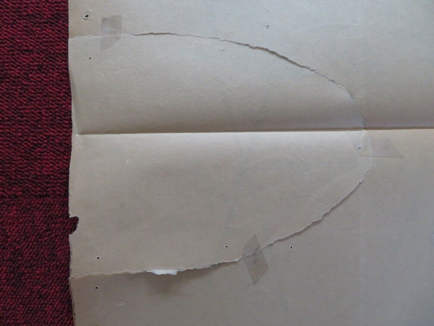 RU DE PARIS FOLDED ARGENTINA ONE SHEET POSTER JEAN GABIN MARIE - JOSIE NAT 1959 Movie posters