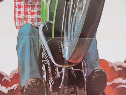 RUCKUS IN MADOC COUNTY FOLDED US ONE SHEET POSTER DIRK BENEDICK LINDA BLAIR '80 Movie posters