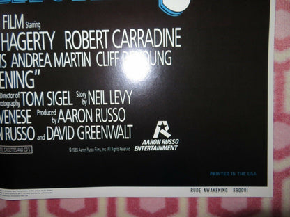 RUDE AWAKENING US ONE SHEET POSTER CHEECH MARIN ERIC ROBERTS 1989 Movie posters