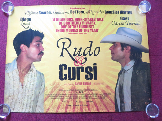 RUDO Y CURSI UK QUAD (30"x 40") ROLLED POSTER GAEL GARCIA BERNAL DIEGO LUNA 2008 Rendezvous Cinema Movie posters