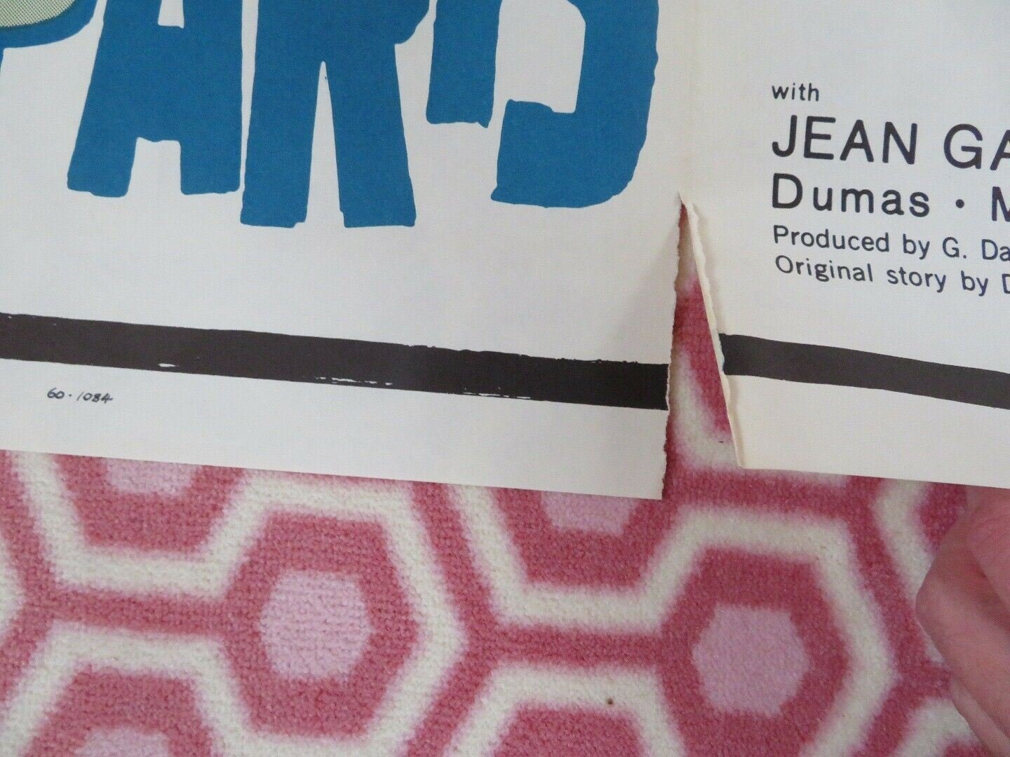 RUE DE PARIS US ONE SHEET POSTER JEAN GABIN ROGER DUMAS Movie posters