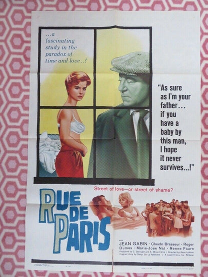 RUE DE PARIS US ONE SHEET POSTER JEAN GABIN ROGER DUMAS Movie posters