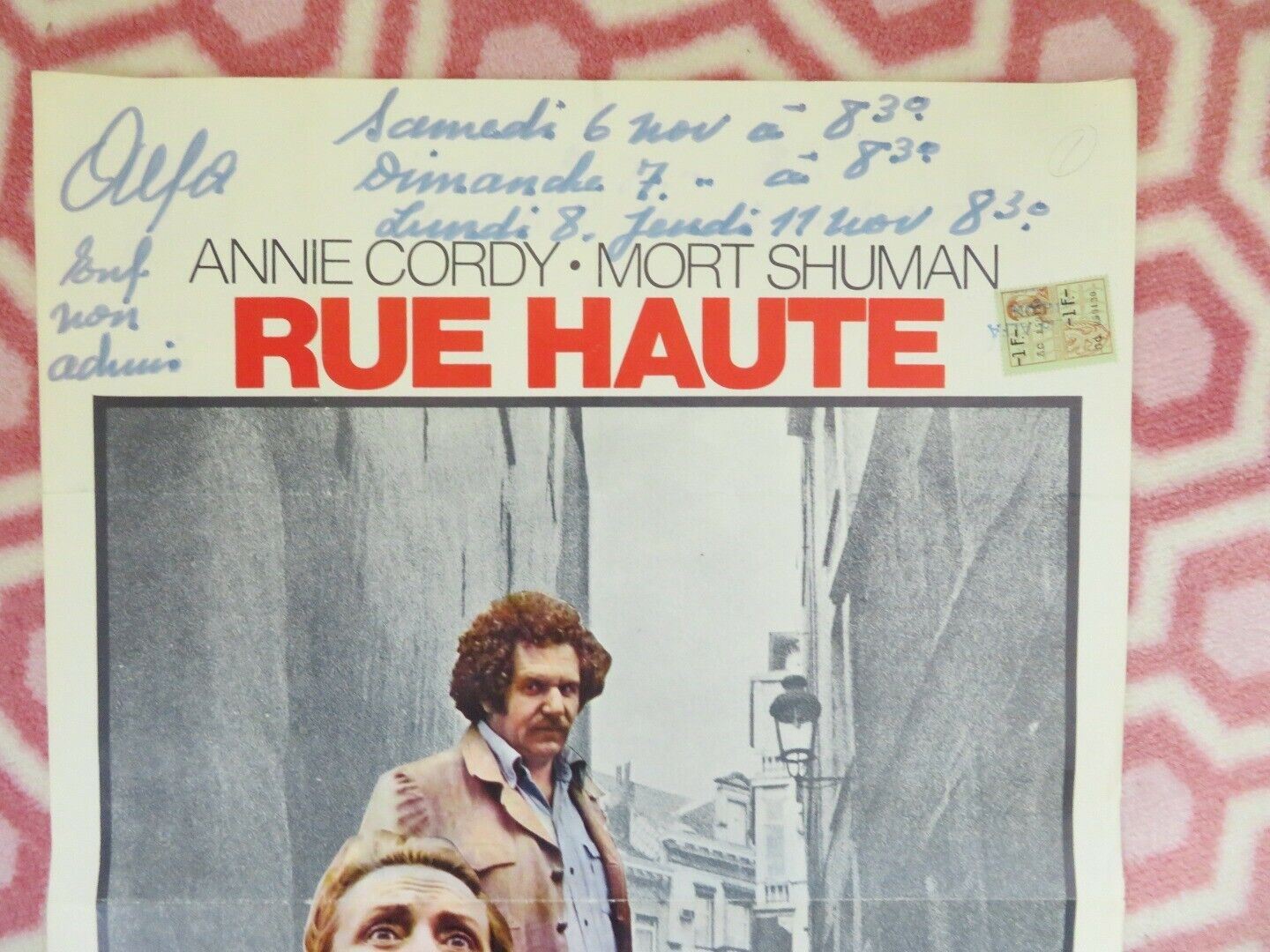 RUE HAUTE/ High Street BELGIUM (21.5"x14.5") POSTER ANNIE CORDY MORT SHUMAN Movie posters