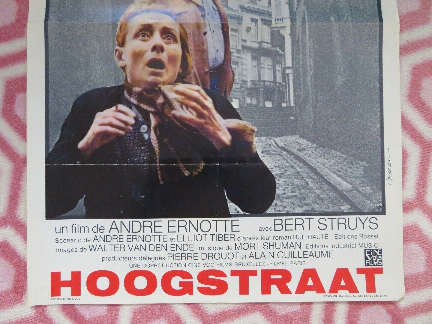 RUE HAUTE/ High Street BELGIUM (21.5"x14.5") POSTER ANNIE CORDY MORT SHUMAN Movie posters