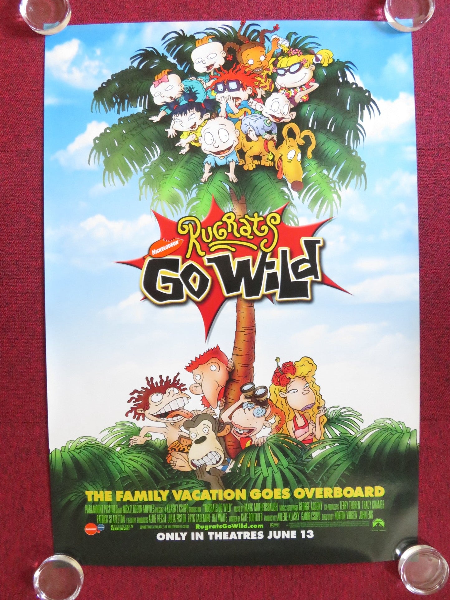 RUGRATS GO WILD US ONE SHEET ROLLED POSTER NANCY CARTWRIGHT ELIZABETH DAILY 2003 Rendezvous Cinema Movie posters