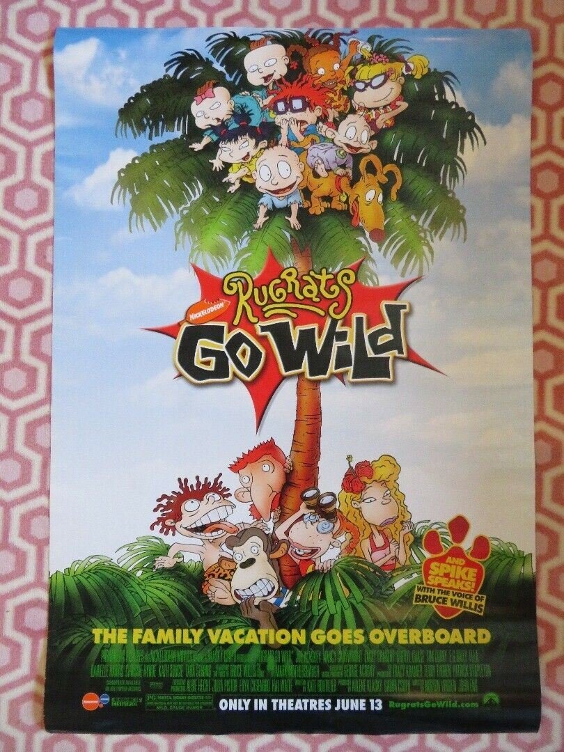 RUGRATS GO WILD US ROLLED POSTER NICKELODEON TIM CURRY BRUCE WILLIS 2003 Rendezvous Cinema Movie posters