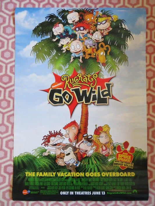 RUGRATS GO WILD US ROLLED POSTER NICKELODEON TIM CURRY BRUCE WILLIS 2003 Rendezvous Cinema Movie posters