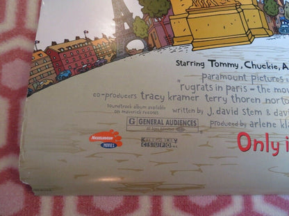 RUGRATS IN PARIS US ONE SHEET ROLLED POSTER JOHN LITHGOW 2000 Rendezvous Cinema Movie posters