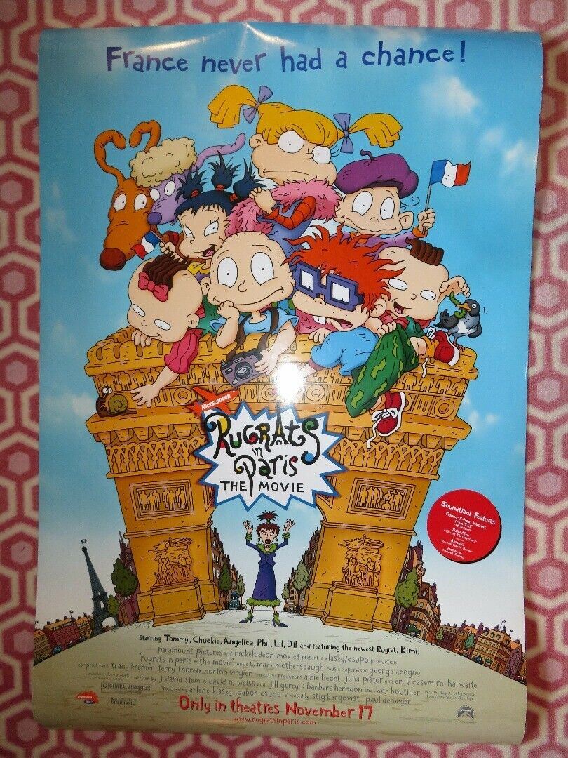 RUGRATS IN PARIS US ONE SHEET ROLLED POSTER JOHN LITHGOW 2000 Rendezvous Cinema Movie posters