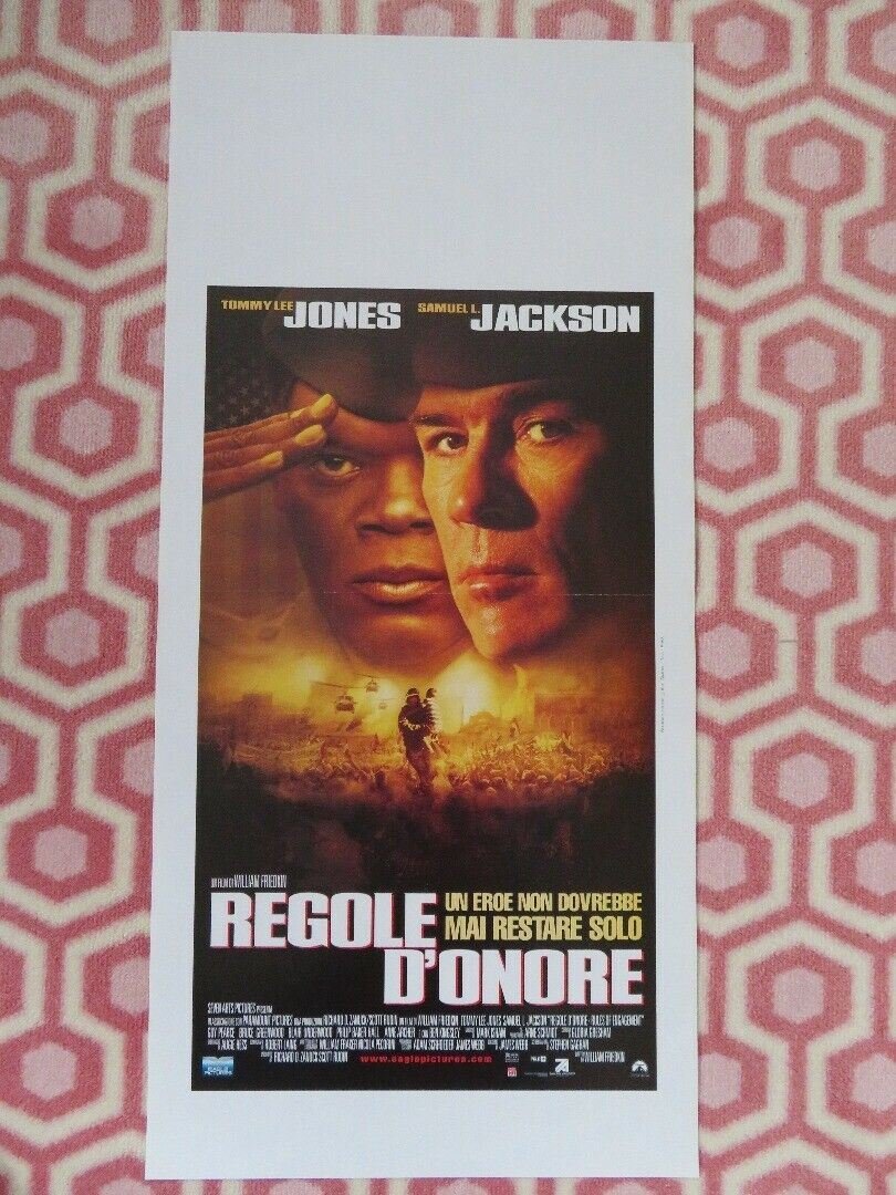 RULES OF ENGAGEMENT ITALIAN LOCANDINA (27.5"x 13") POSTER TOMMY LEE JONES 2000 Movie posters