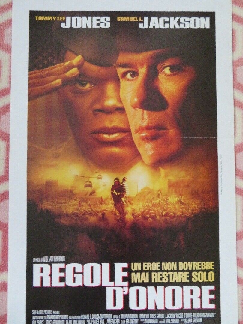 RULES OF ENGAGEMENT ITALIAN LOCANDINA (27.5"x 13") POSTER TOMMY LEE JONES 2000 Movie posters