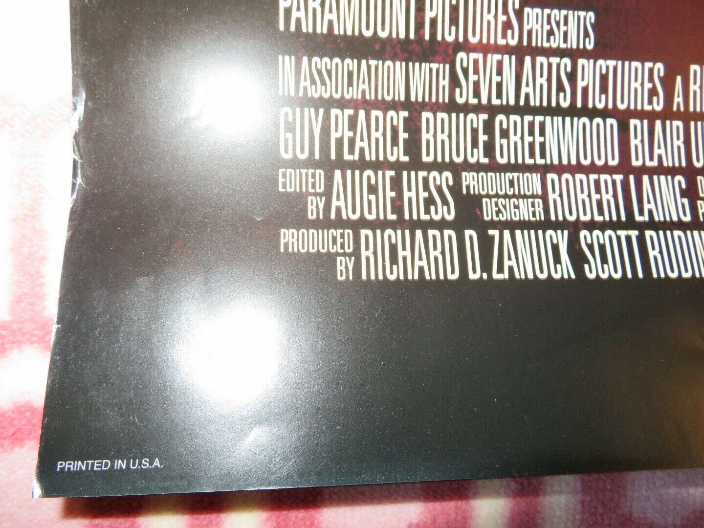 RULES OF ENGAGEMENT US ONE SHEET ROLLED POSTER TOMMY LEE JONES 2000 - Rendezvous Cinema