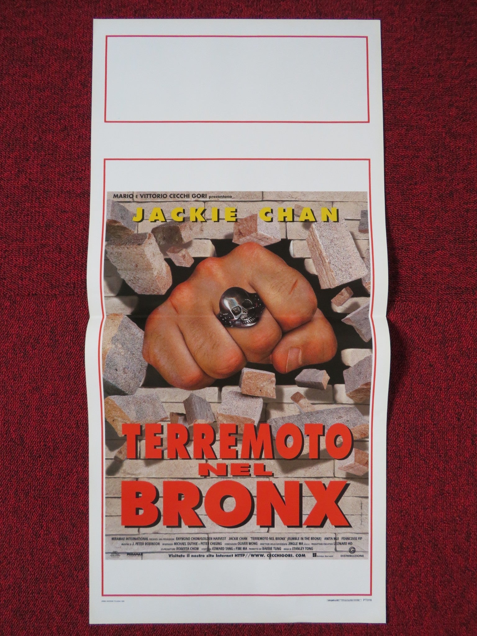 RUMBLE IN THE BRONX ITALIAN LOCANDINA POSTER JACKIE CHAN ANITA MUI 1996 Rendezvous Cinema Movie posters