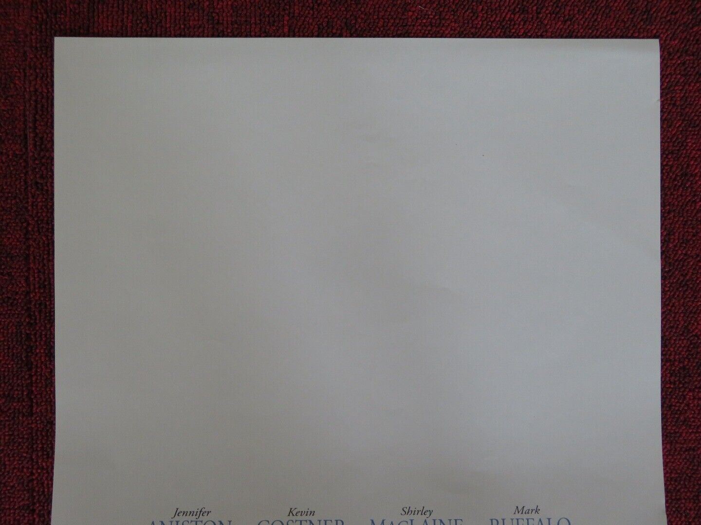 RUMOR HAS IT ITALIAN LOCANDINA (27.5"x13") POSTER JENNIFER ANISTON KEVIN COSTNER - Rendezvous Cinema